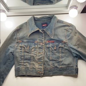 Cropped denim jacket very unique